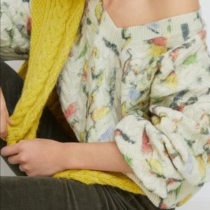 Anthropologie Catch of the Day Cable-Knit Sweater